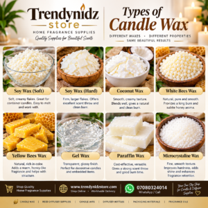 Candle wax [ Soy, Hard soy , Coconut, Parafin, Bees, Palm, Gel,White,Yellow,Red,Black,Green,Blue and Purple sand wax ]