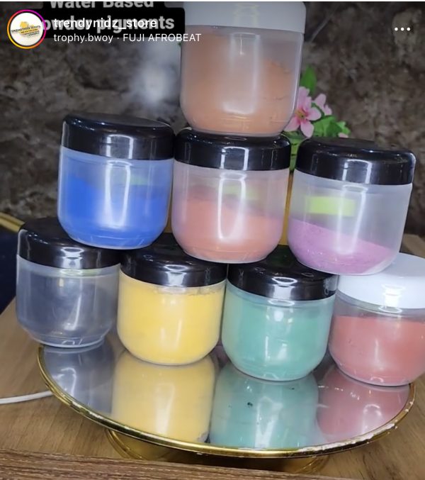 Water based powder pigment