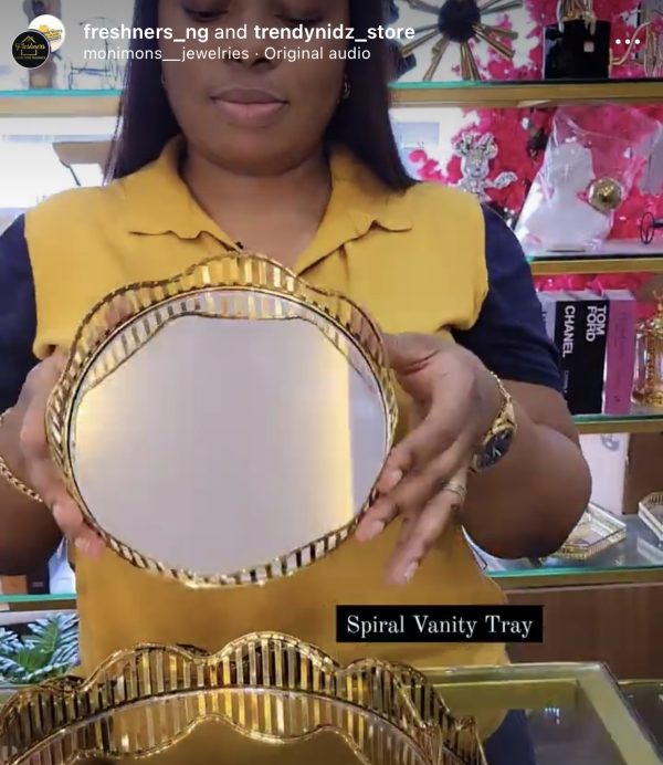 Spiral Vanity tray