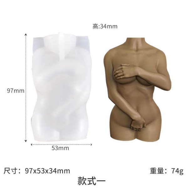 Woman holding Breast Mold
