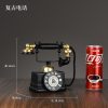 Retro Telephone Decor (Black and gold)