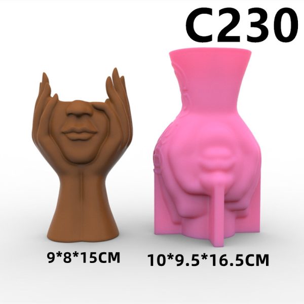 Hands on chin mold