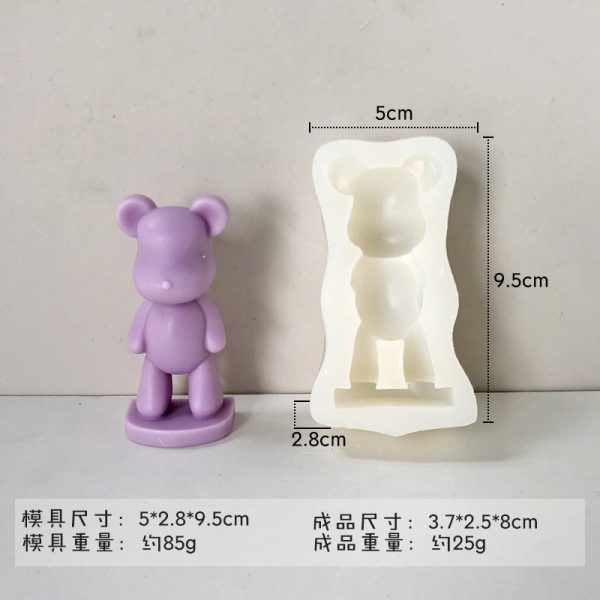SMALL STANDING BEAR MOLD