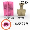 Female side face mold (pink)