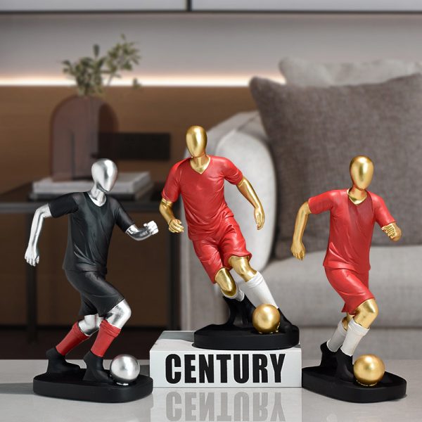 Dribble Football Man Decor