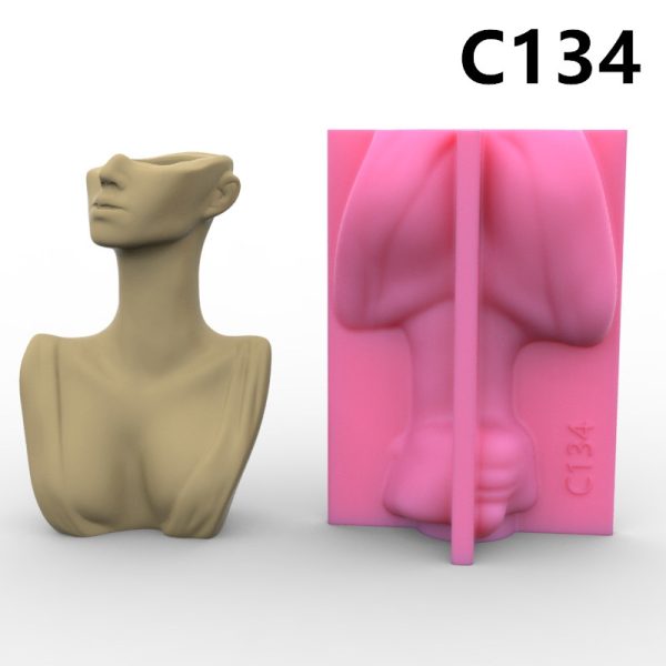 Female side face mold (pink) - Image 2