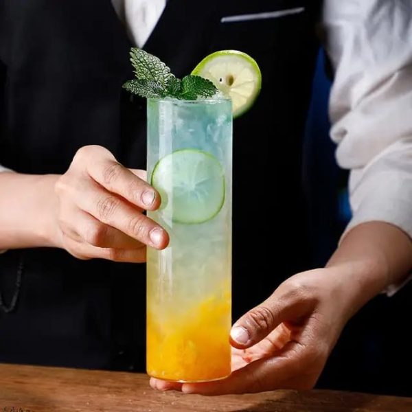 Long Glass Can Cup