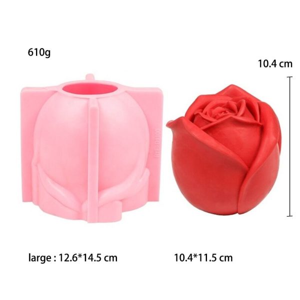 3D Large Rose Mold