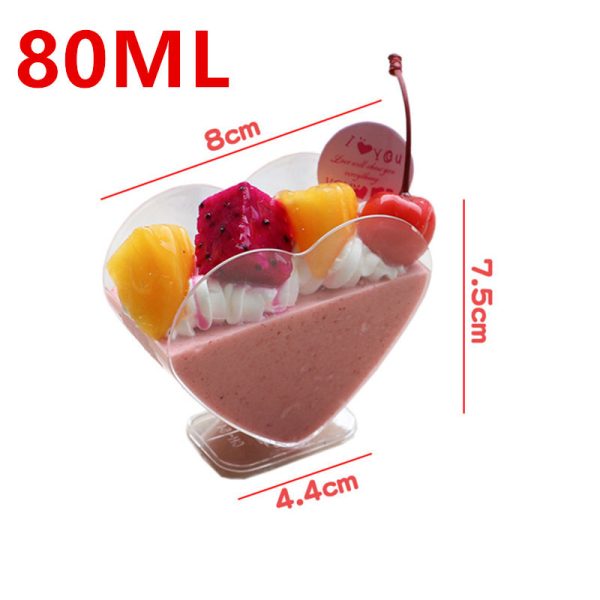 Heart shape disposable pudding cup - Image 6