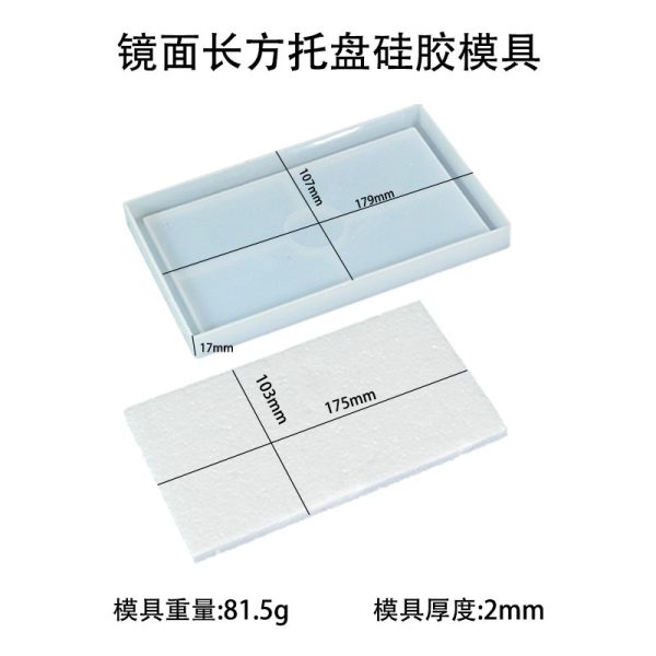 Mirror Rectangular Tray Mold