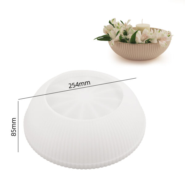 Round stripe bowl mold