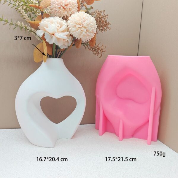 2in1 Big Heart Vase Mold - Image 2