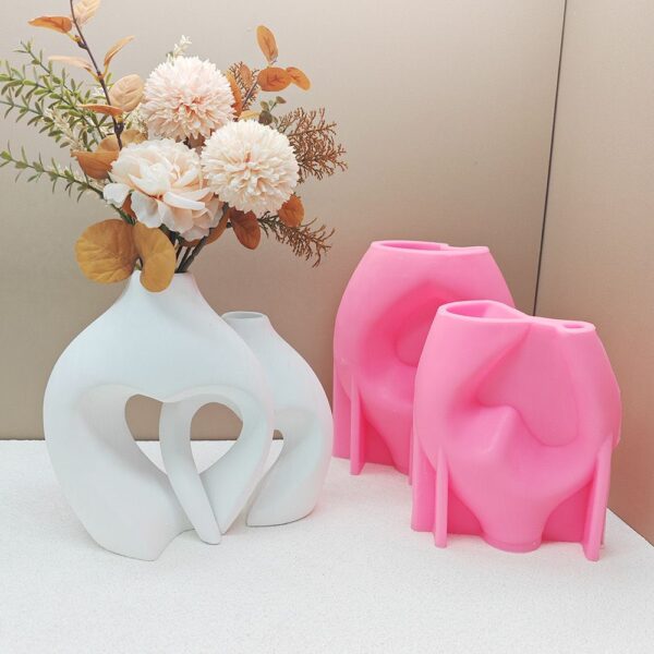 2in1 Big Heart Vase Mold
