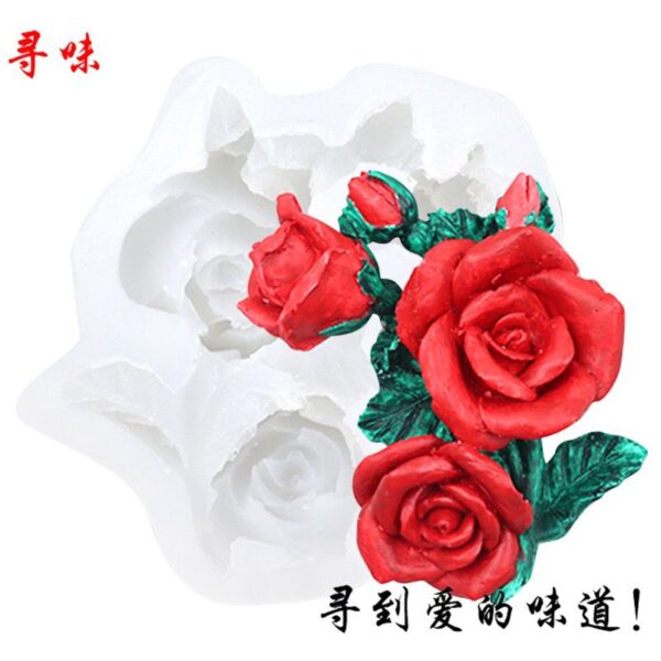 Rose leaf flower mold