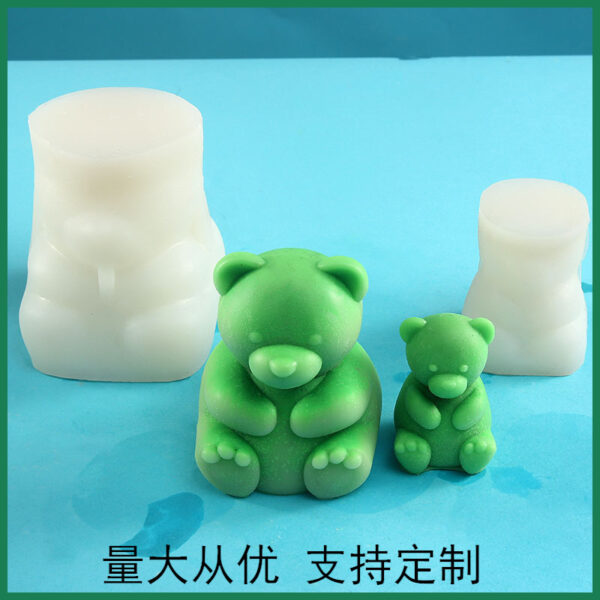 Korean sitting bear mold