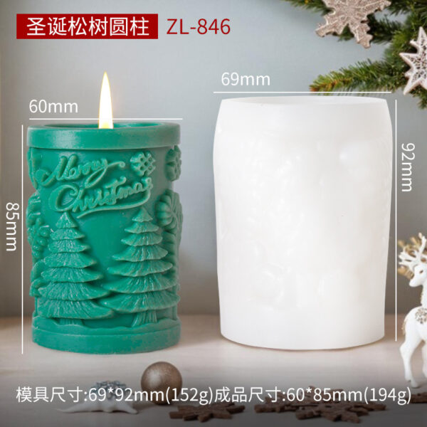 Christmas Pine Tree Cylinder Mold