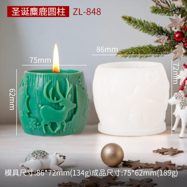 Christmas celebration column mold