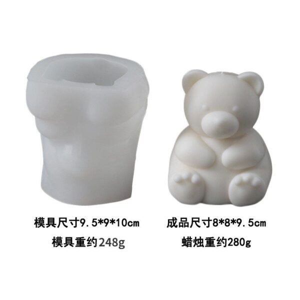 3d Sitting Bear Mold - Image 3