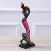 Multicoloured Woman Carrying a Basket of Fruit - Image 2
