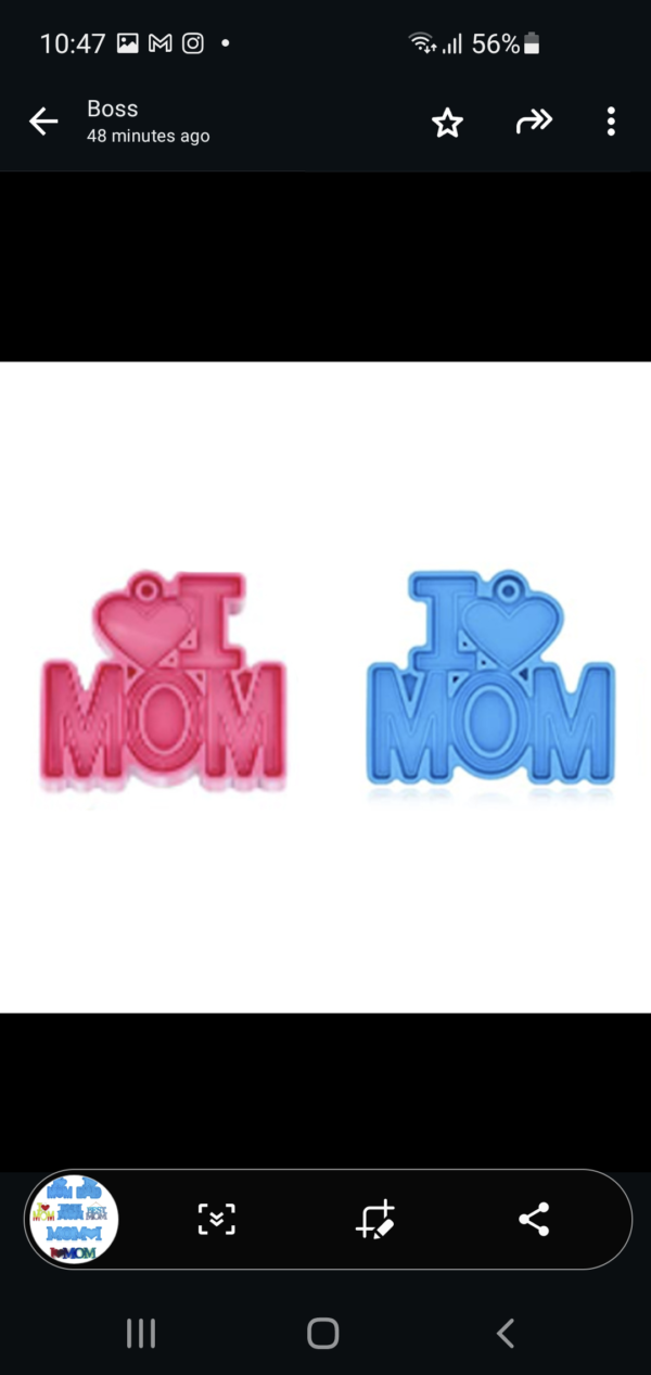 I LOVE MOM MOLD
