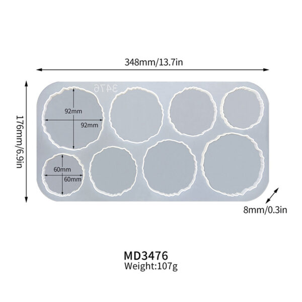8in1 Large Coaster Mold