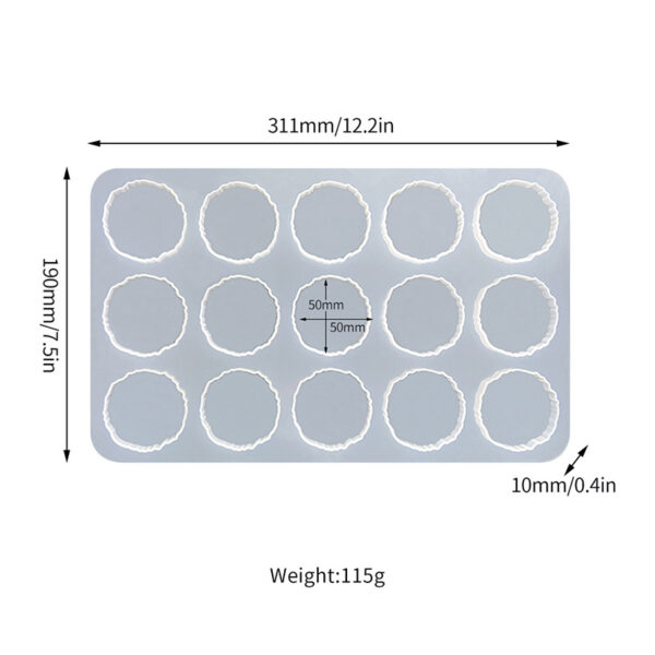 15in1 Small Coaster Mold