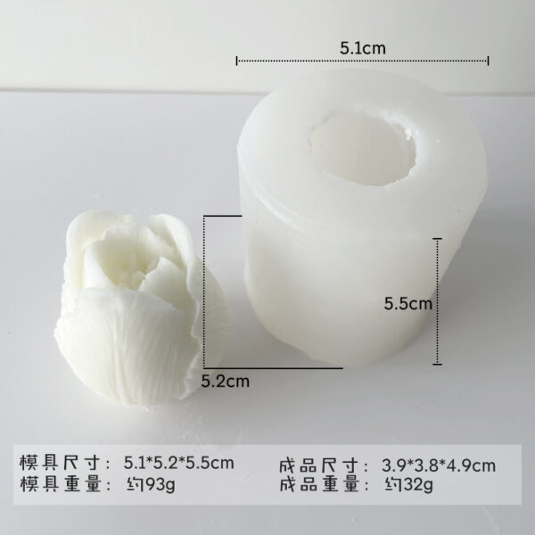 Tulip Rose Flower Mold - Image 4