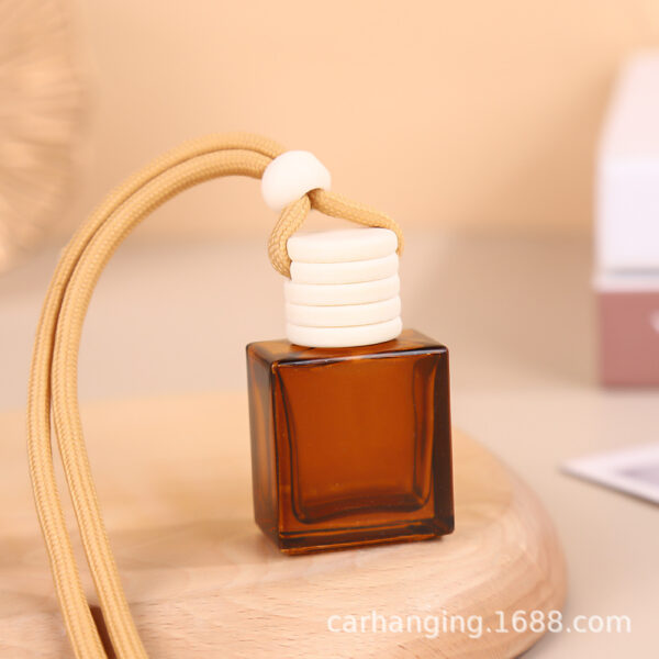 10ml Rope All Amber With Bamboo Cover Car Diffuser Bottle