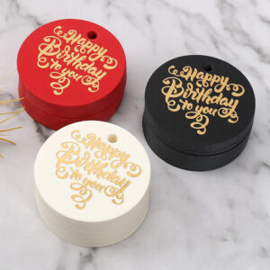 Round Happy Birthday to You tag